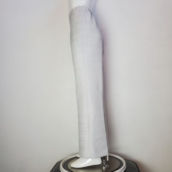 Vintage 60s Silver Gray Flared Trousers - Picture 3 of 8